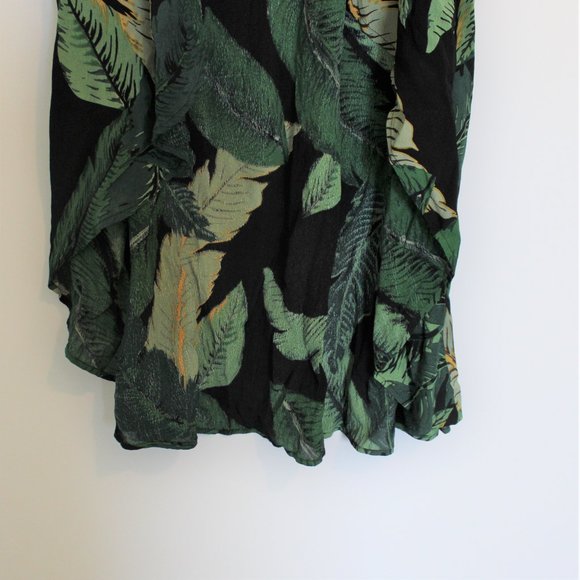 Beach Riot Rachel Palm Leaf Skirt - Black - Picture 3 of 6